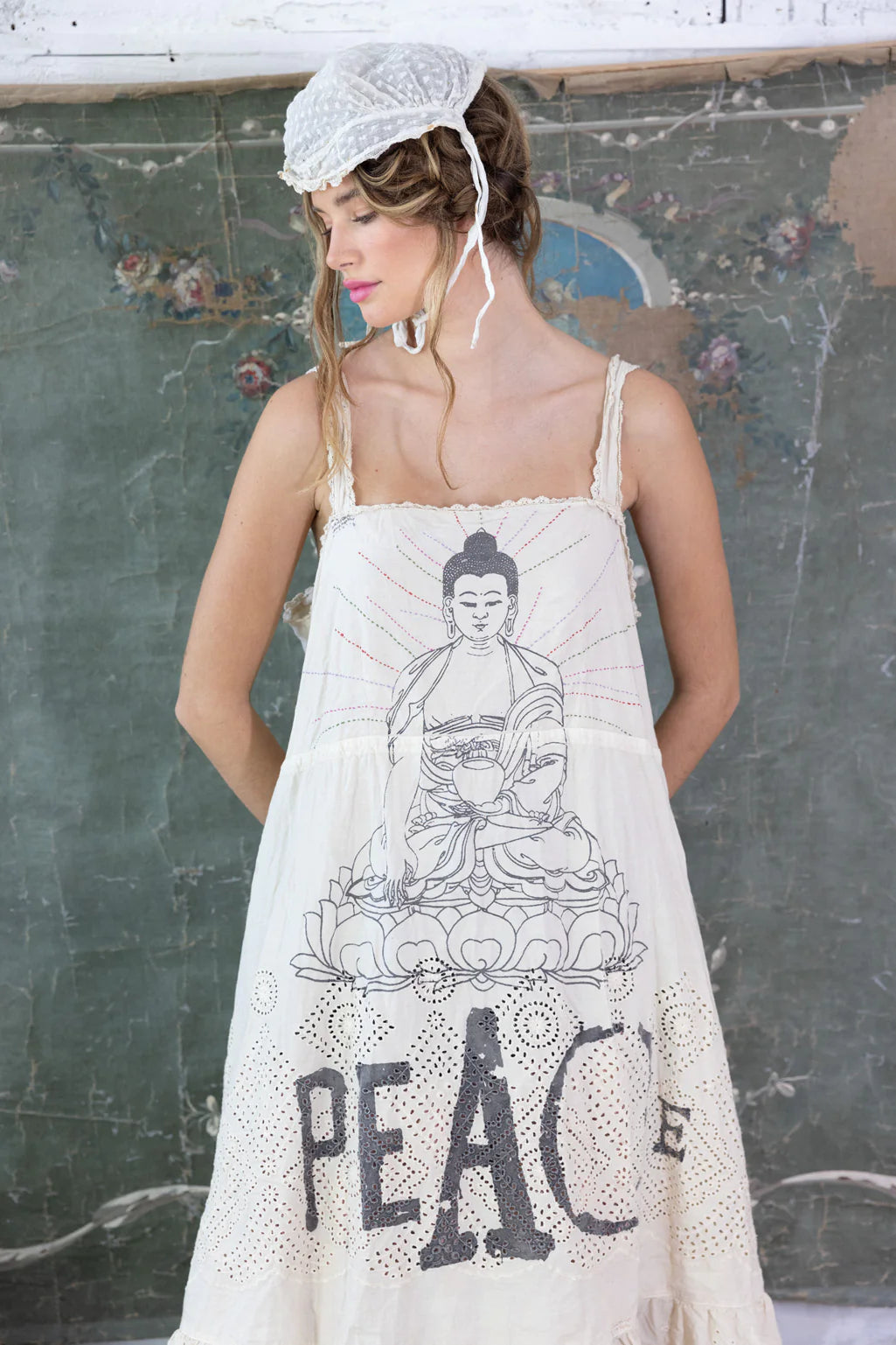 Eyelet Tevy Peace Tank Dress by Magnolia Pearl