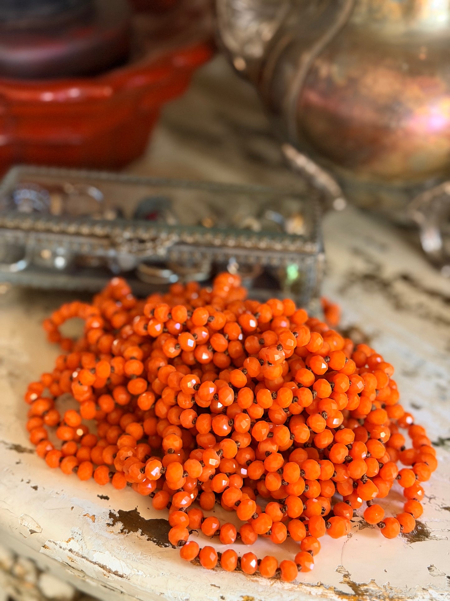 Crystal Strand in Persian Orange