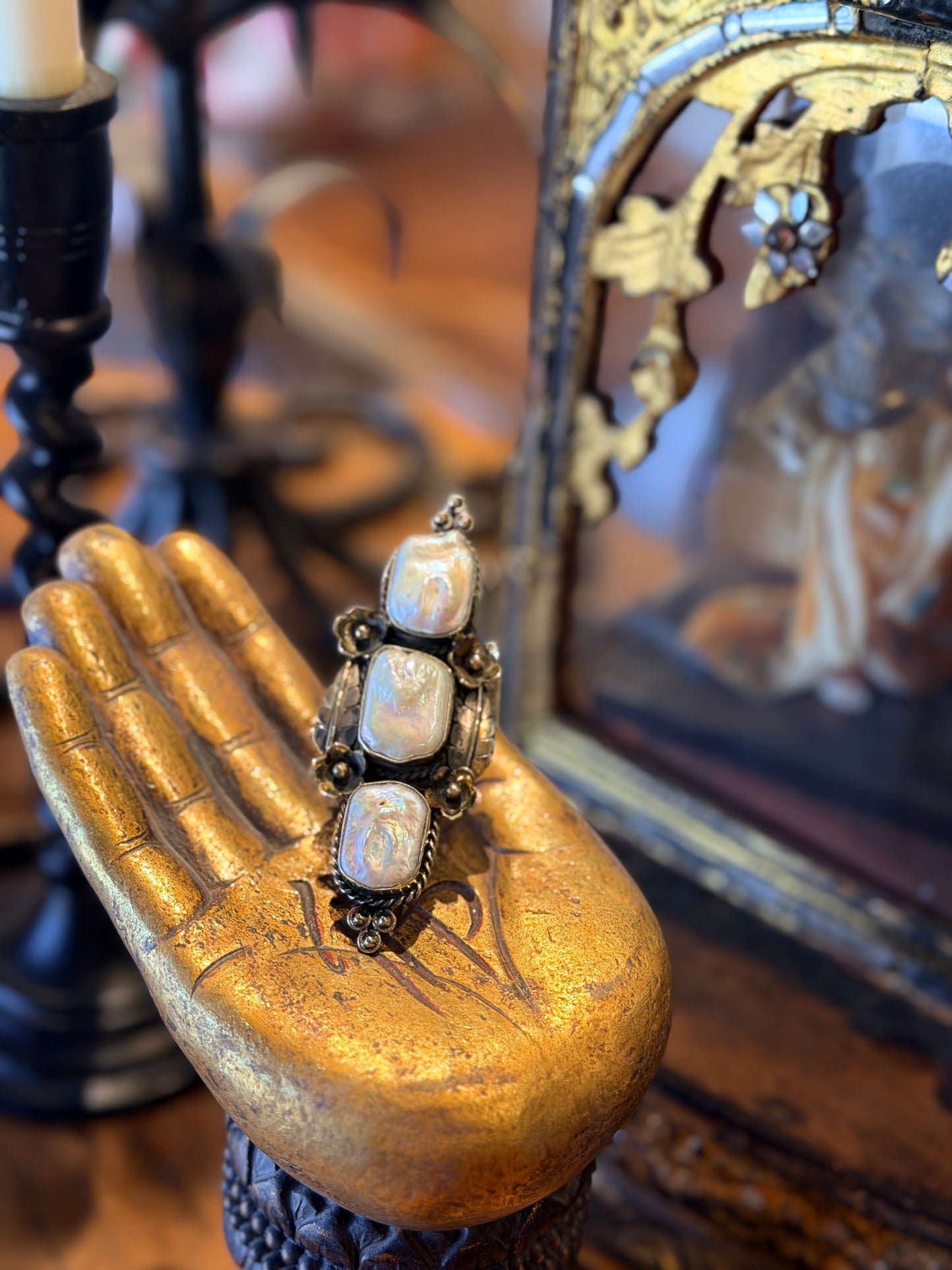Sacred Pearl Ring A101