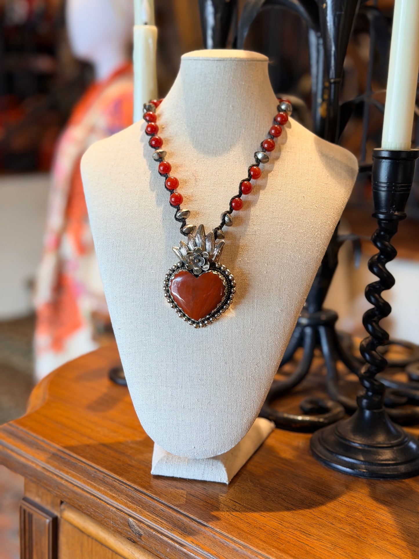 Red Jasper Heart 1781