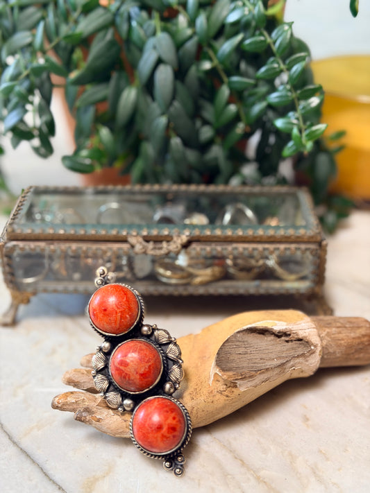 ring

jaipur sunset ring

coral color ring

chateau bel age

cabachon ring