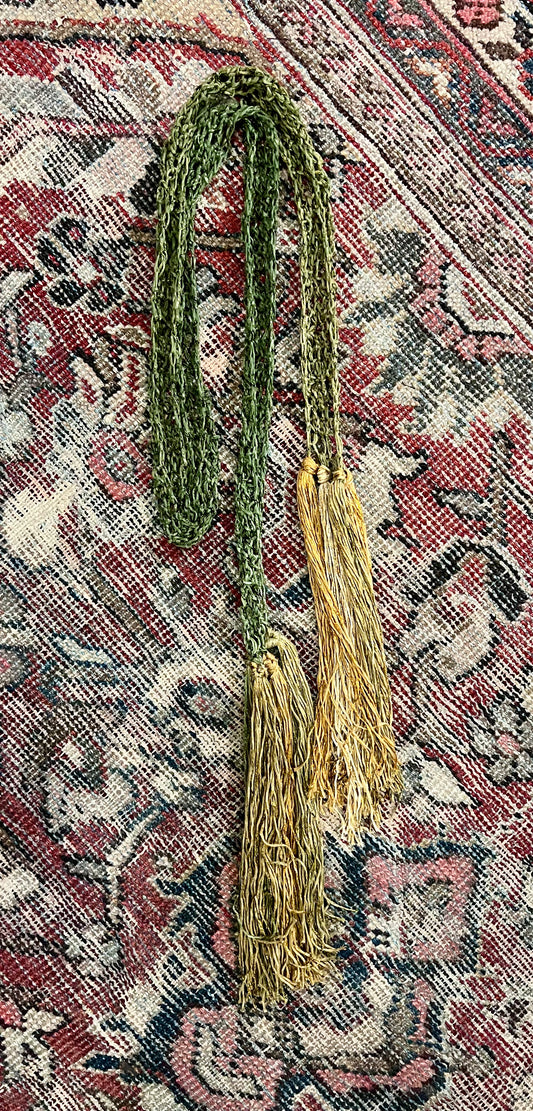 Tassel Scarf in Golden Cargo