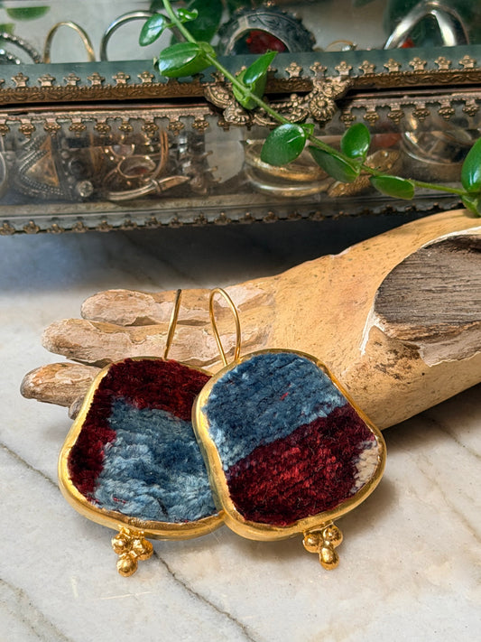 Caravan Earring in Merlot Smoke – Chateau Bel Age Boutique