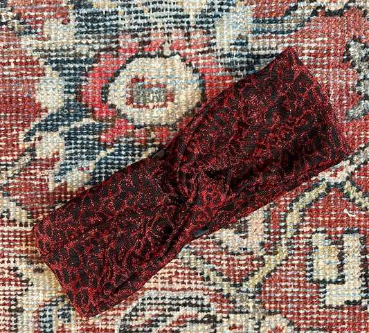 Red Leopard Twist JG Headband