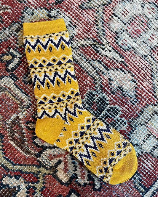 Highlander Socks in Yellow