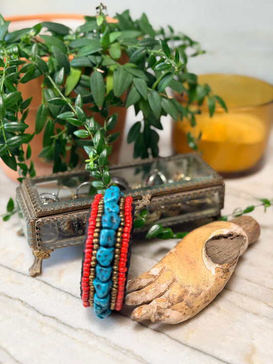 Pirate Cuff in Turquoise – Chateau Bel Age Boutique