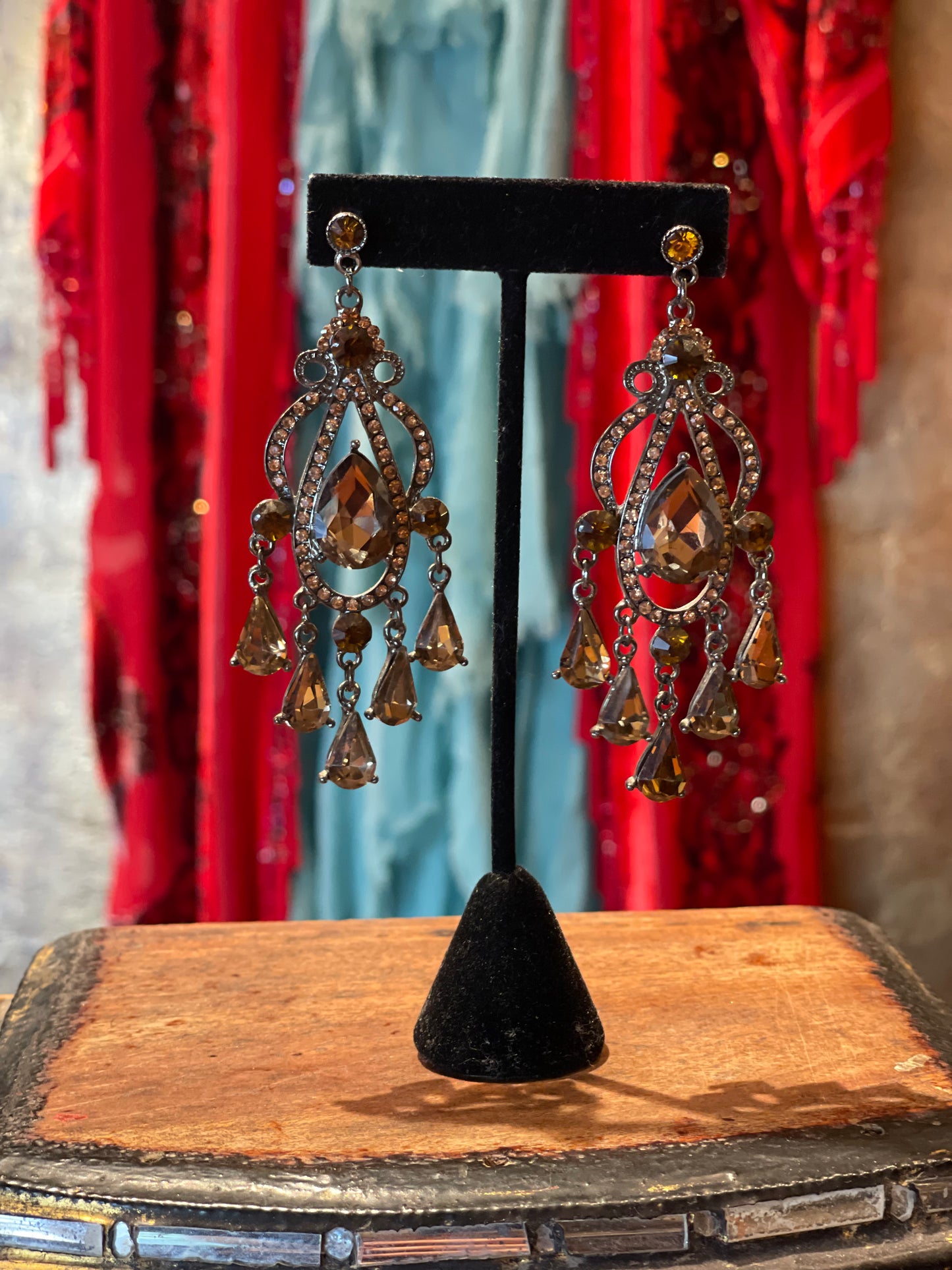 Golden Bronze Rhinestone Chandeliers