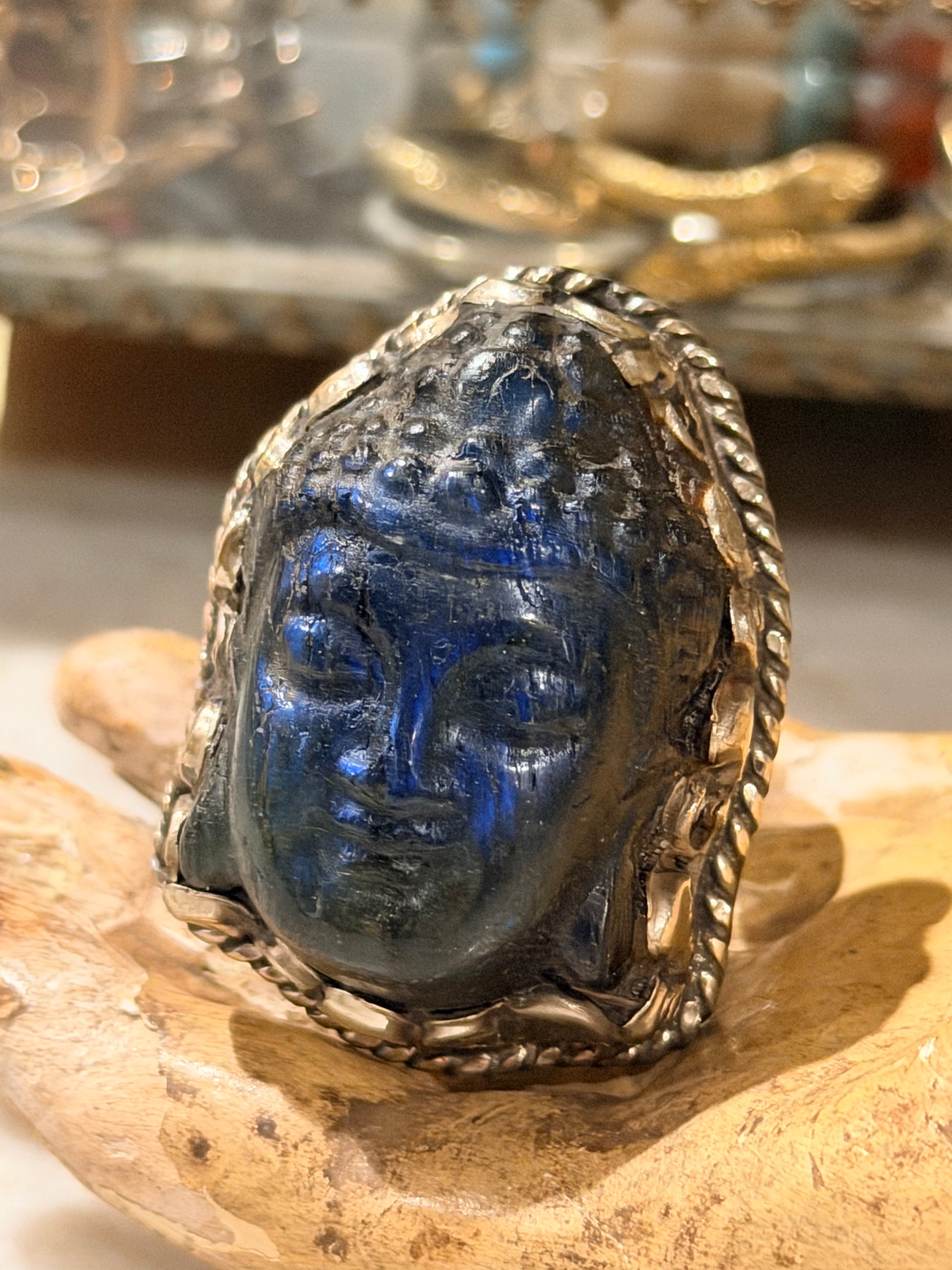 Labradorite Buddha Ring 1815 – Chateau Bel Age Boutique