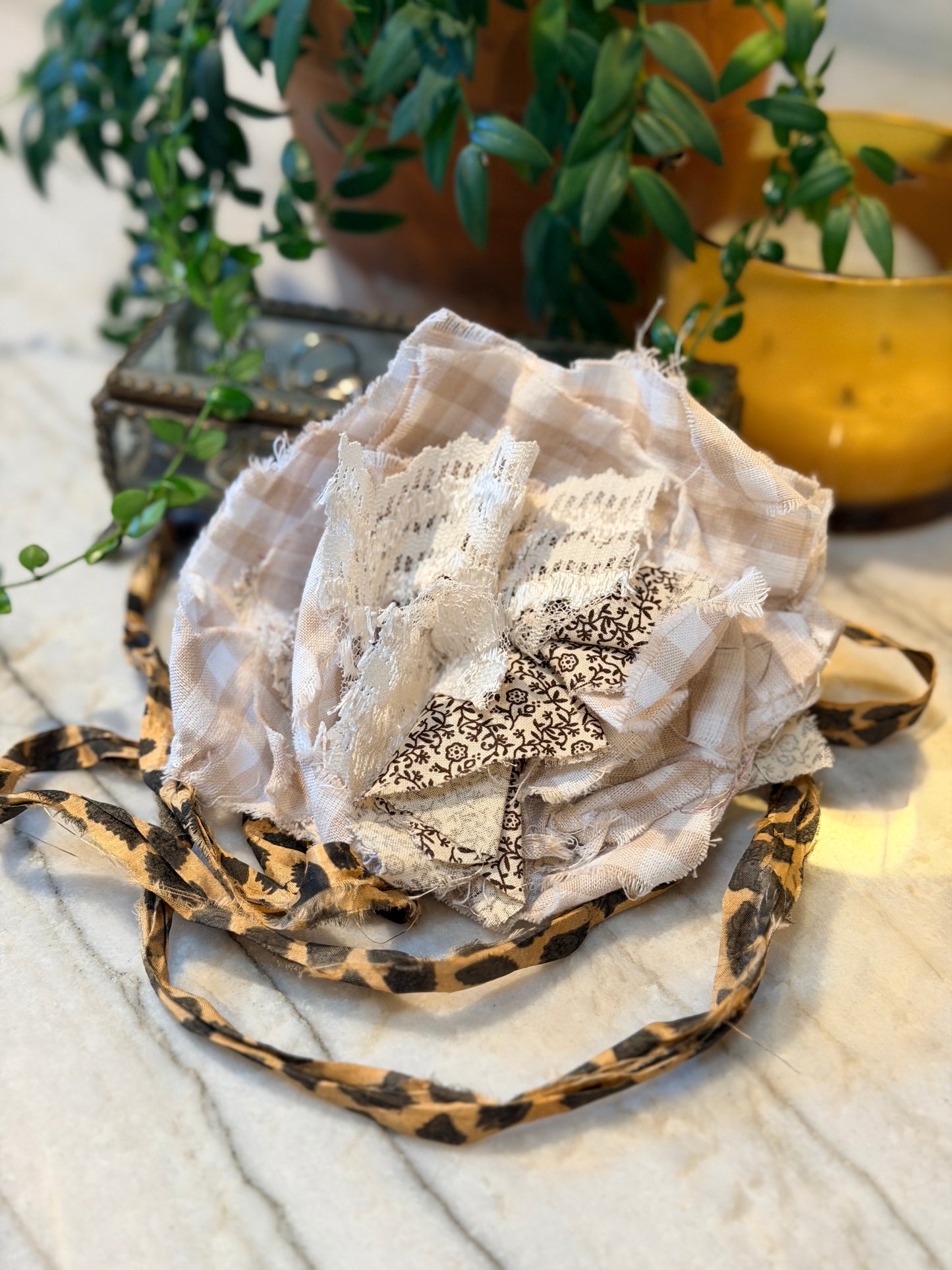 Tattered Rose in Gingham