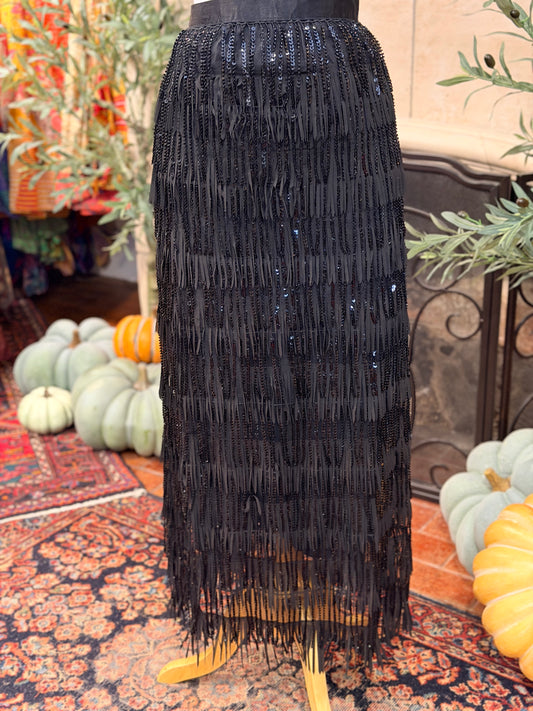 High Flying Fringe Skirt