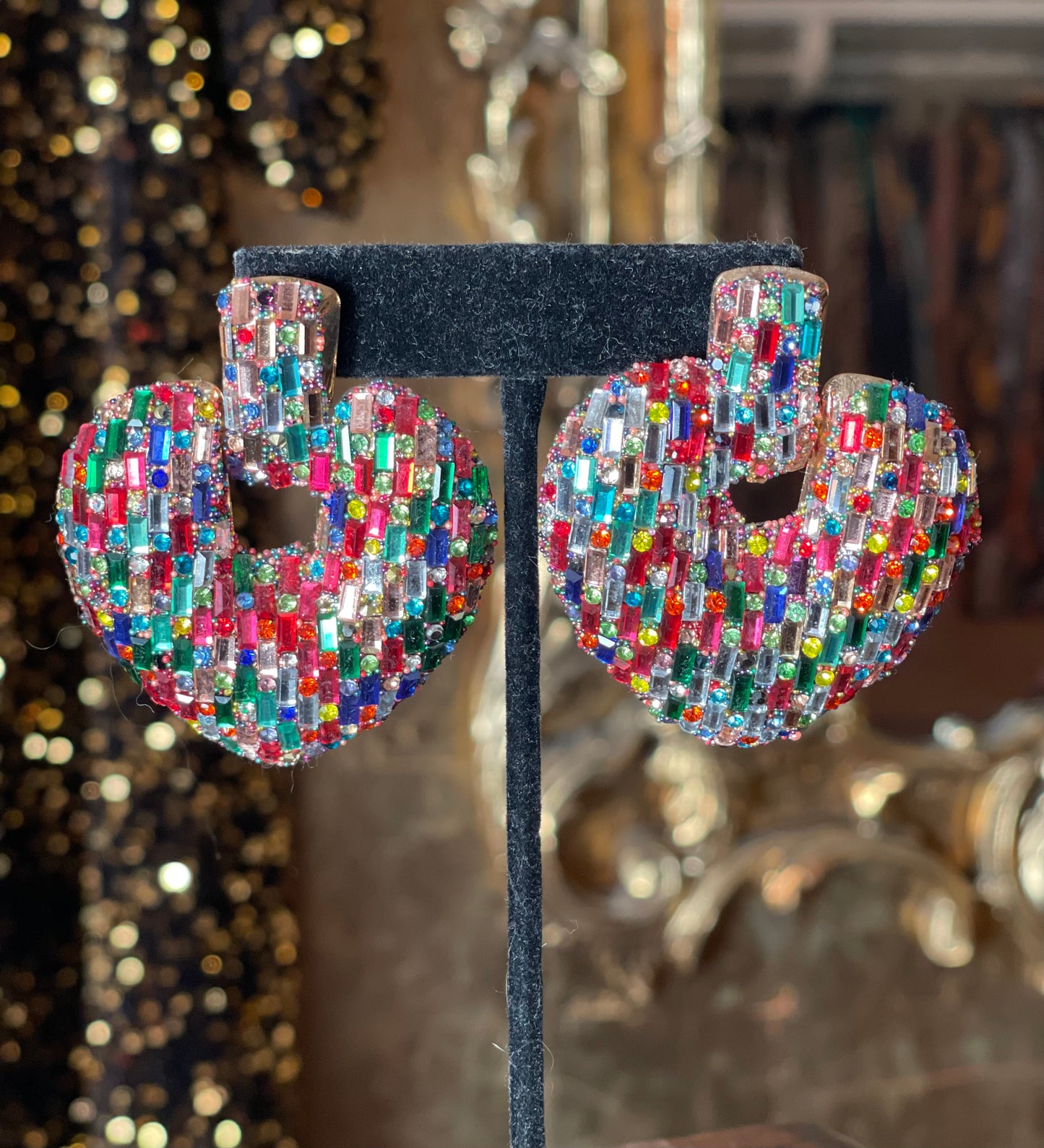 Rainbow Heart Earrings