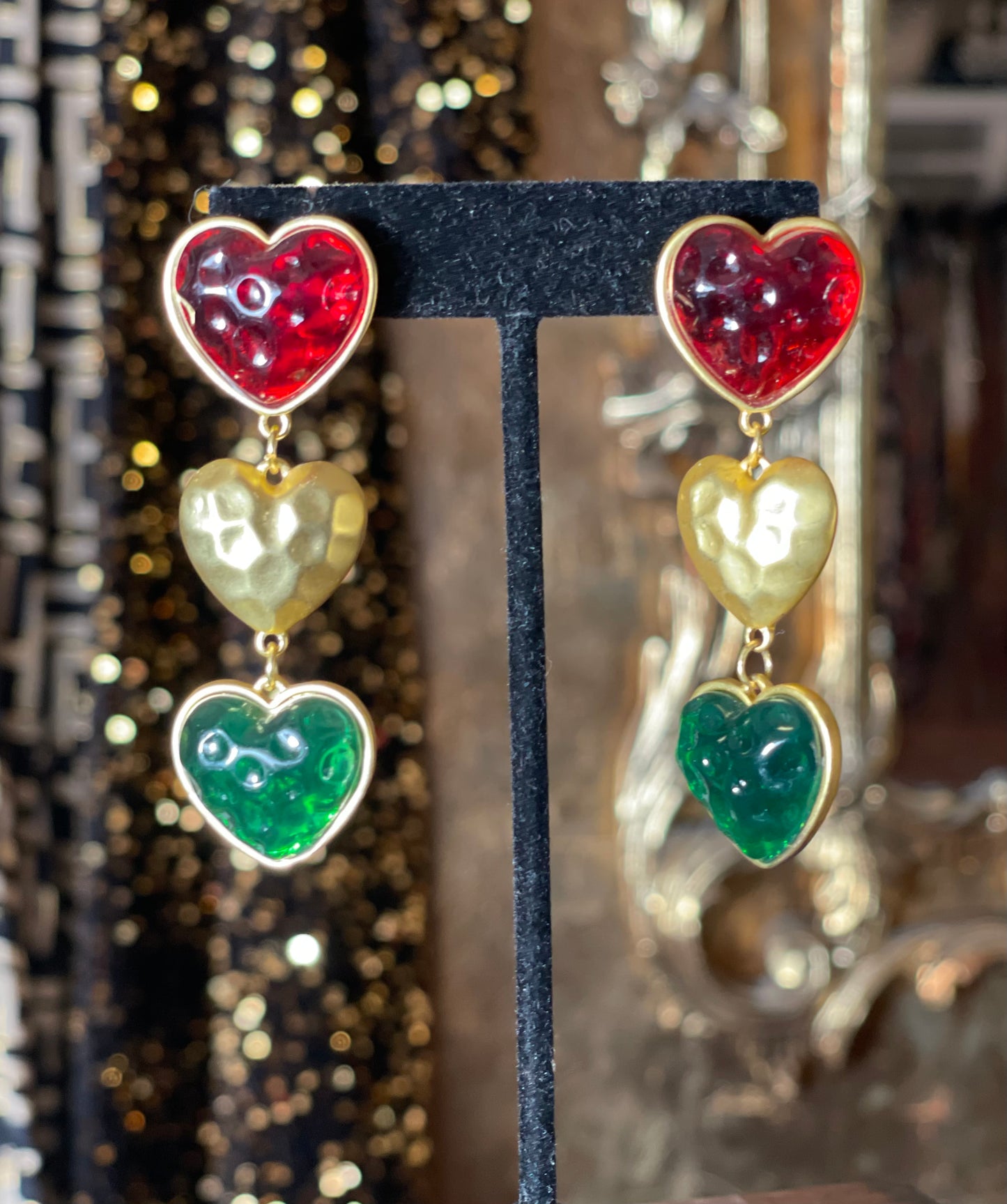 Heart Drop Earrings