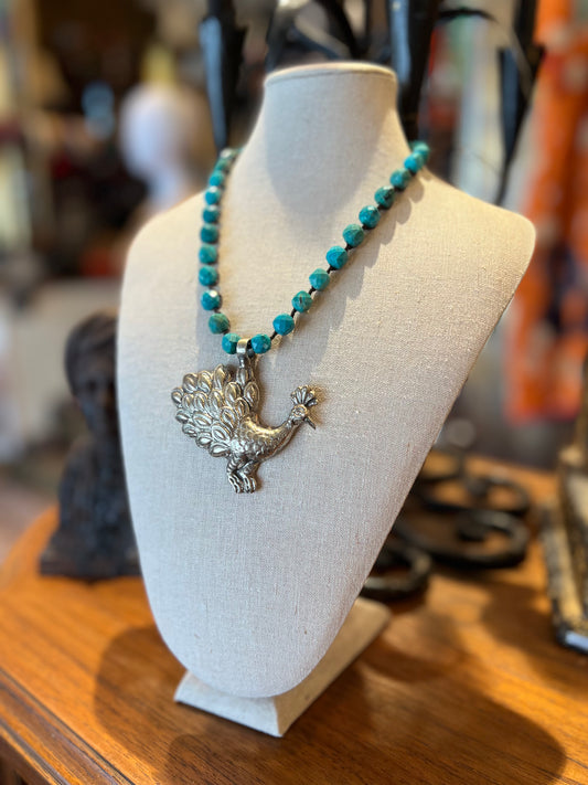 Turquoise Peacock 1025 Necklace