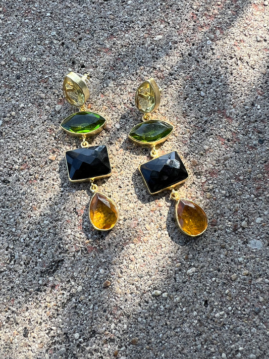Peridot Citrus Earring