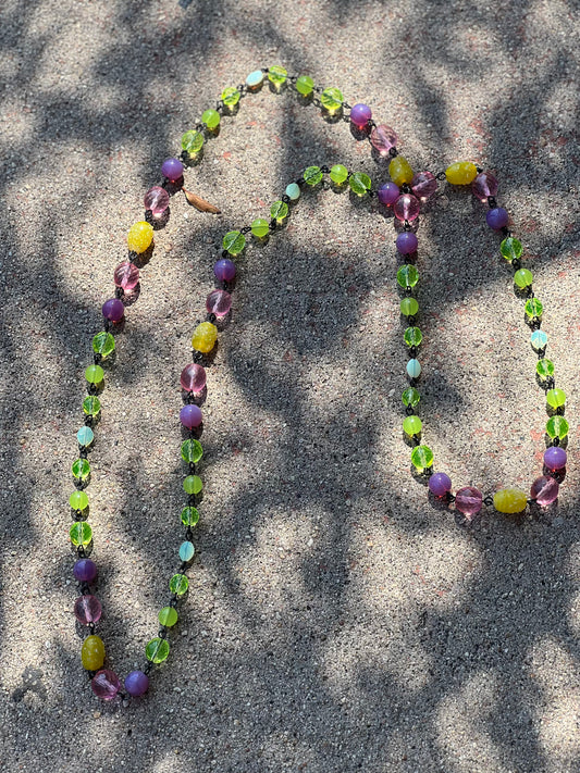 Rosary Necklace in Pineapple Passion