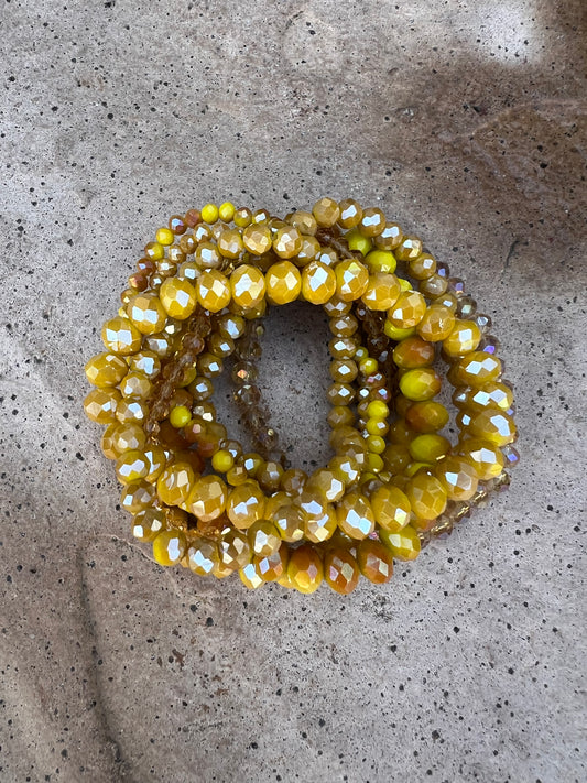 Rusty Daisy Stretch Bracelet Set