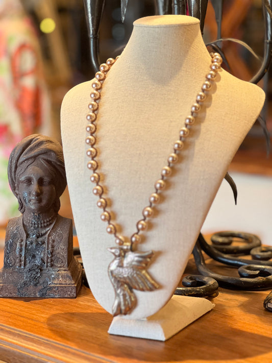Dove with Taupe Pearls 1226, 1227, 1228 Necklace