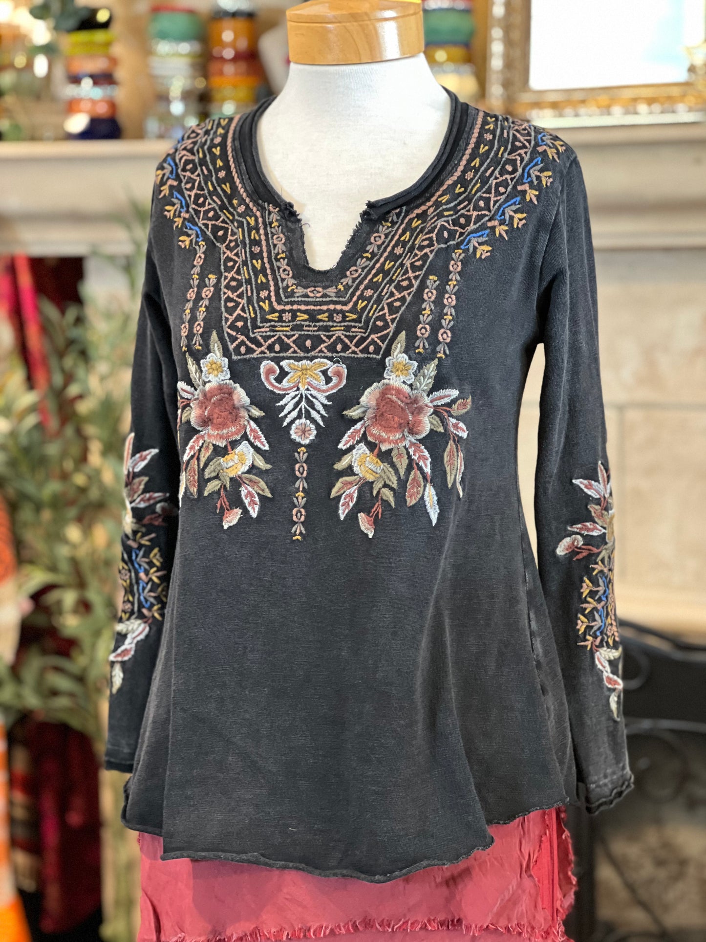 Rustic Rose Knit T
