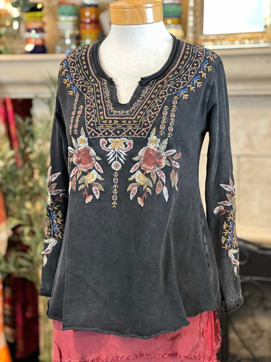 Rustic Rose Knit T