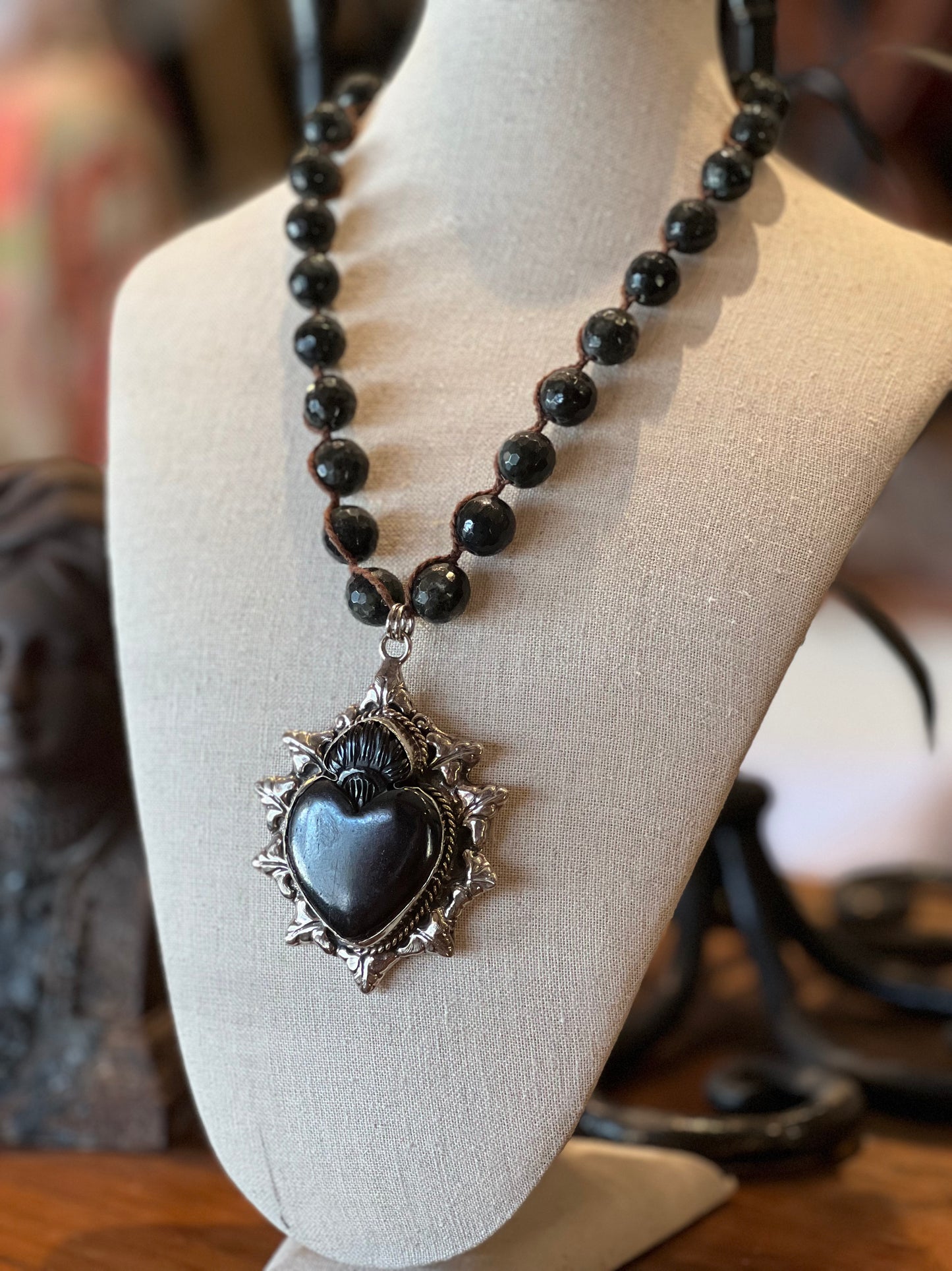 Black Milagro Heart 1254 Necklace