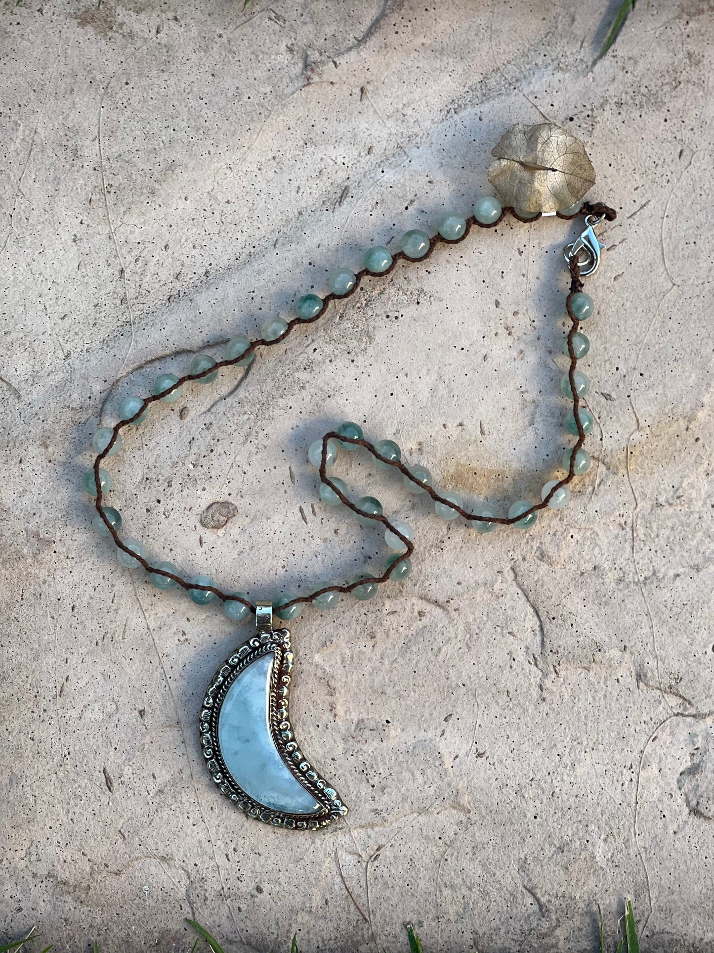 Blue Moonstone Necklace 1279