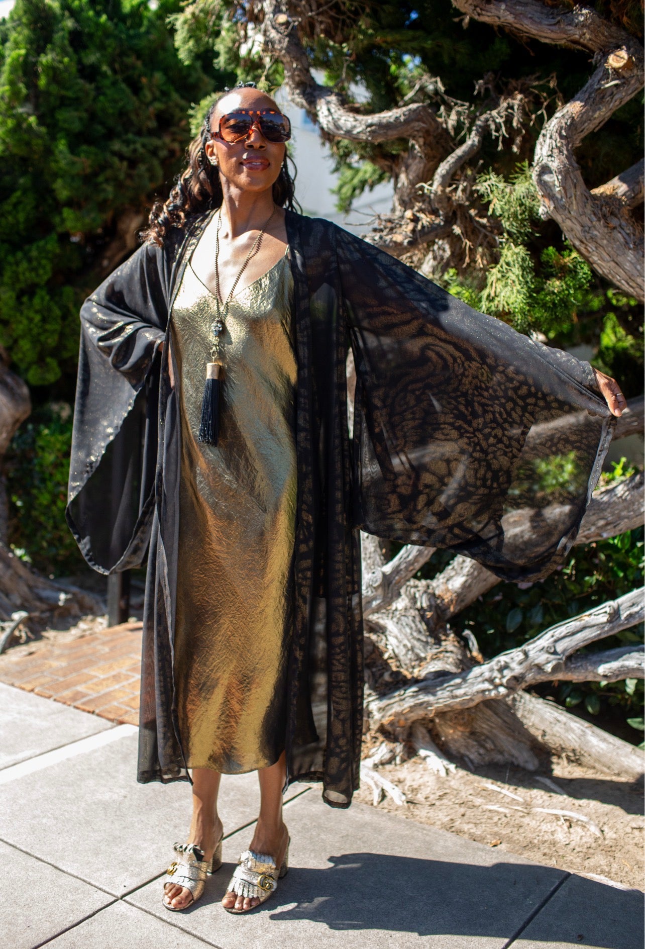 Lucinda Leopard Kimono by Jennafer Grace