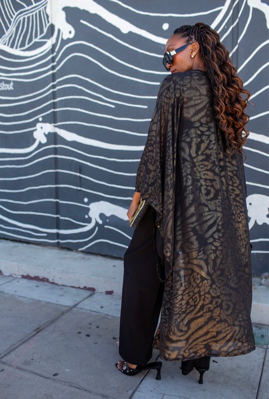 Lucinda Leopard Kimono by Jennafer Grace