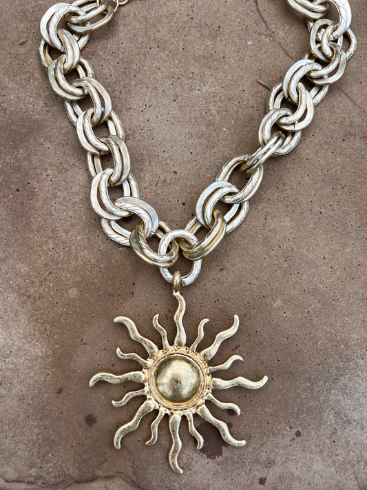 Golden Sun Necklace