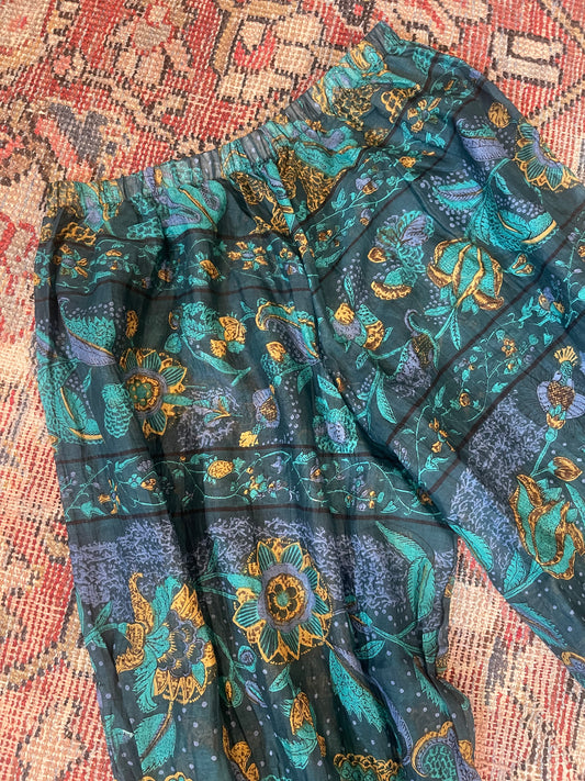 Bloomers in Teal Gold Lotus