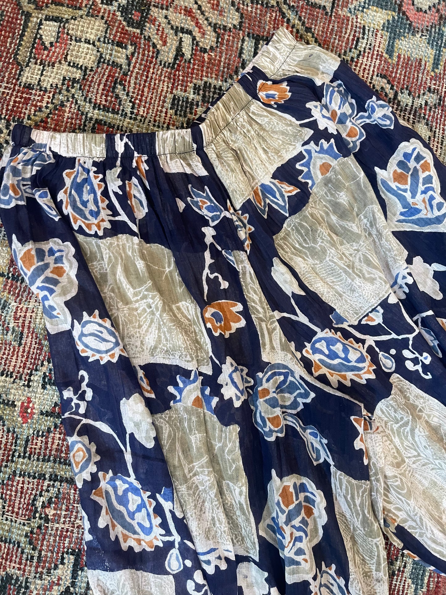 Bloomers in Navy Abstract Lotus