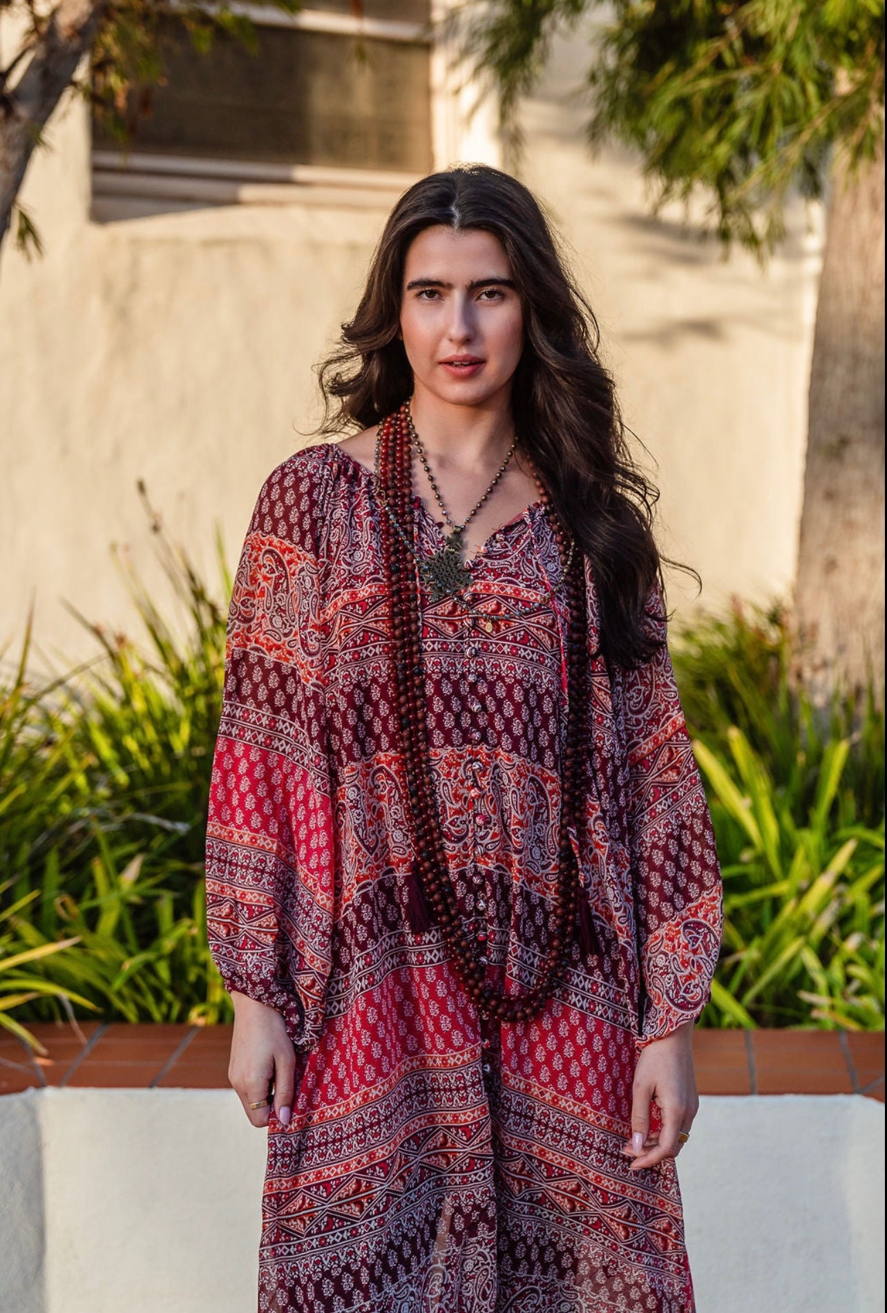 Brick Paisley Dress/Duster