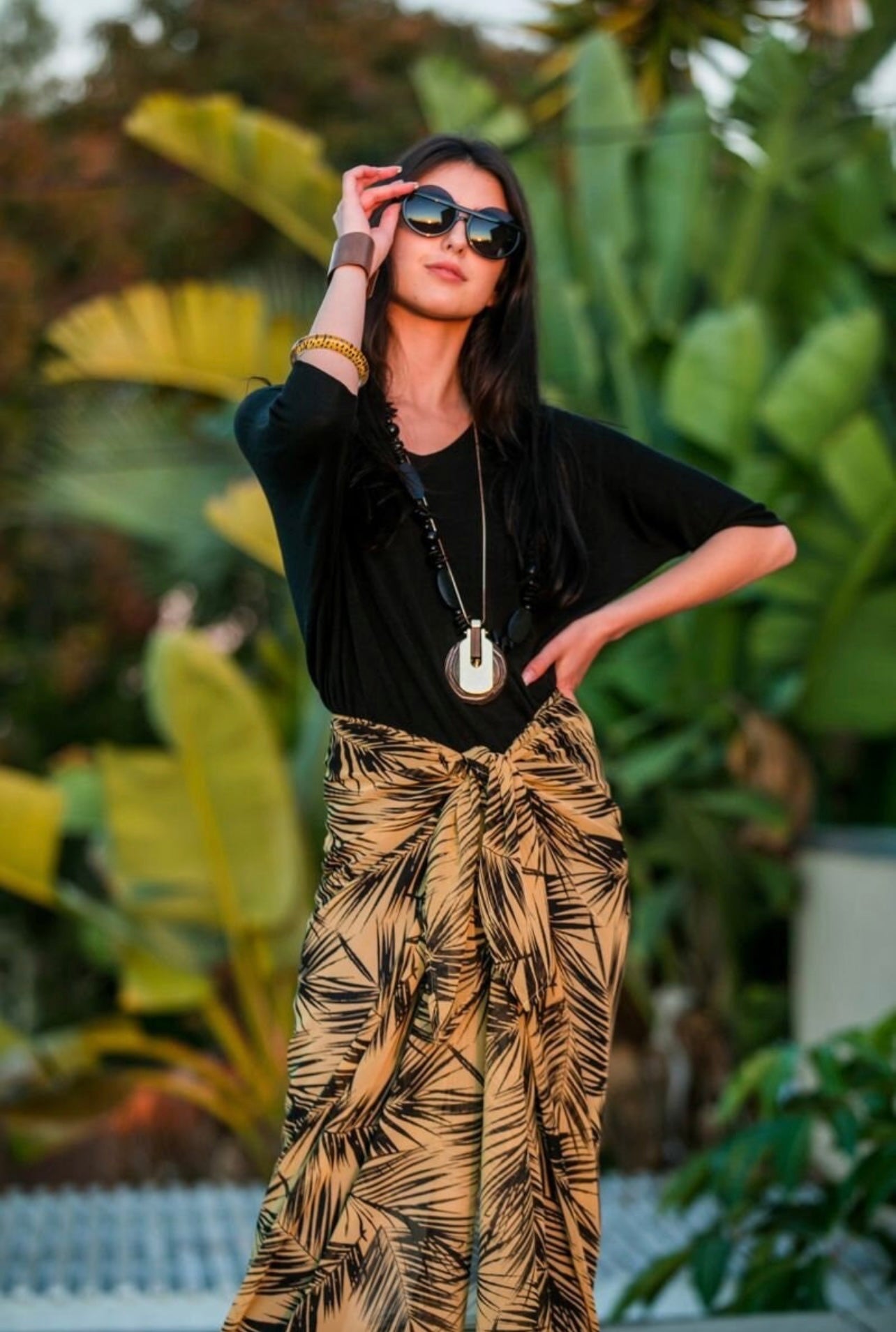 Golden Palm Sarong by Sarong Social Club