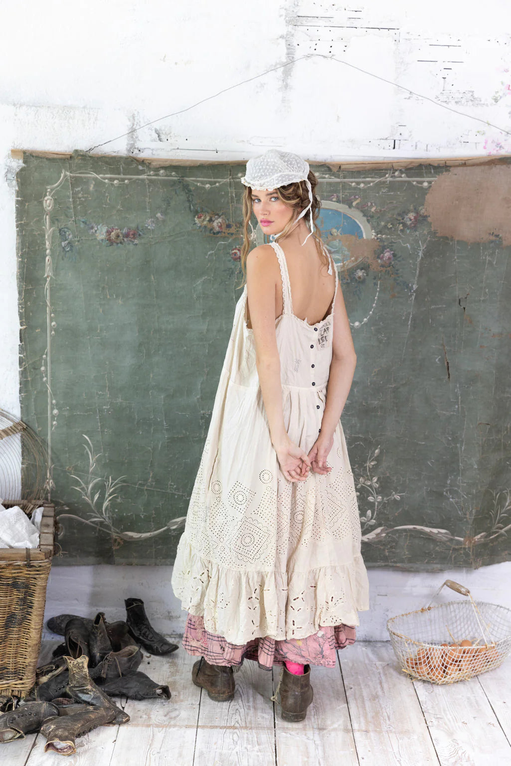 Peace Cotton Tank Eyelet Dress by Magnolia Pearl