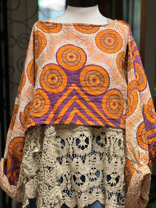 Crop Top in Golden Circle