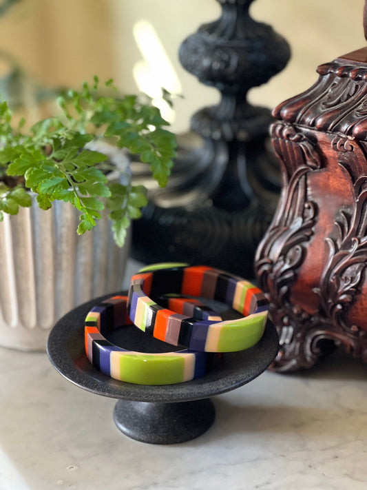 Bangle Bracelet in Bright Slice