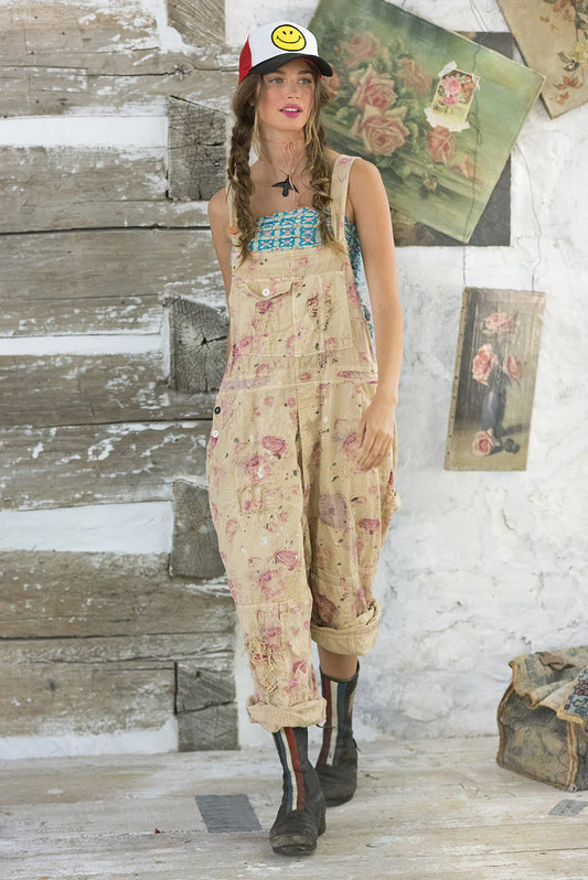 Floral Print Overalls in Orchid Bloom by Magnolia Pearl