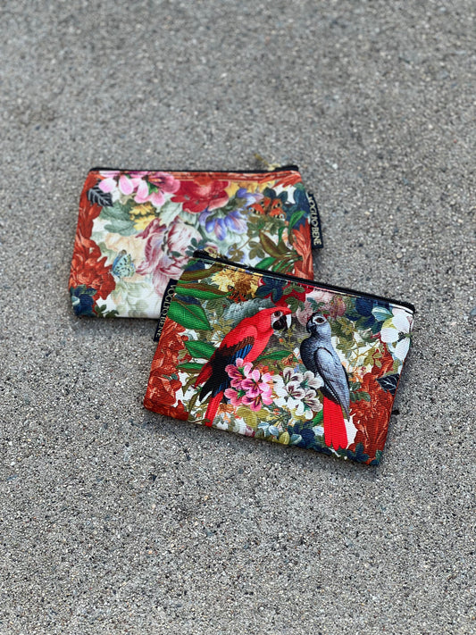 Coin Purse in Double Parrot