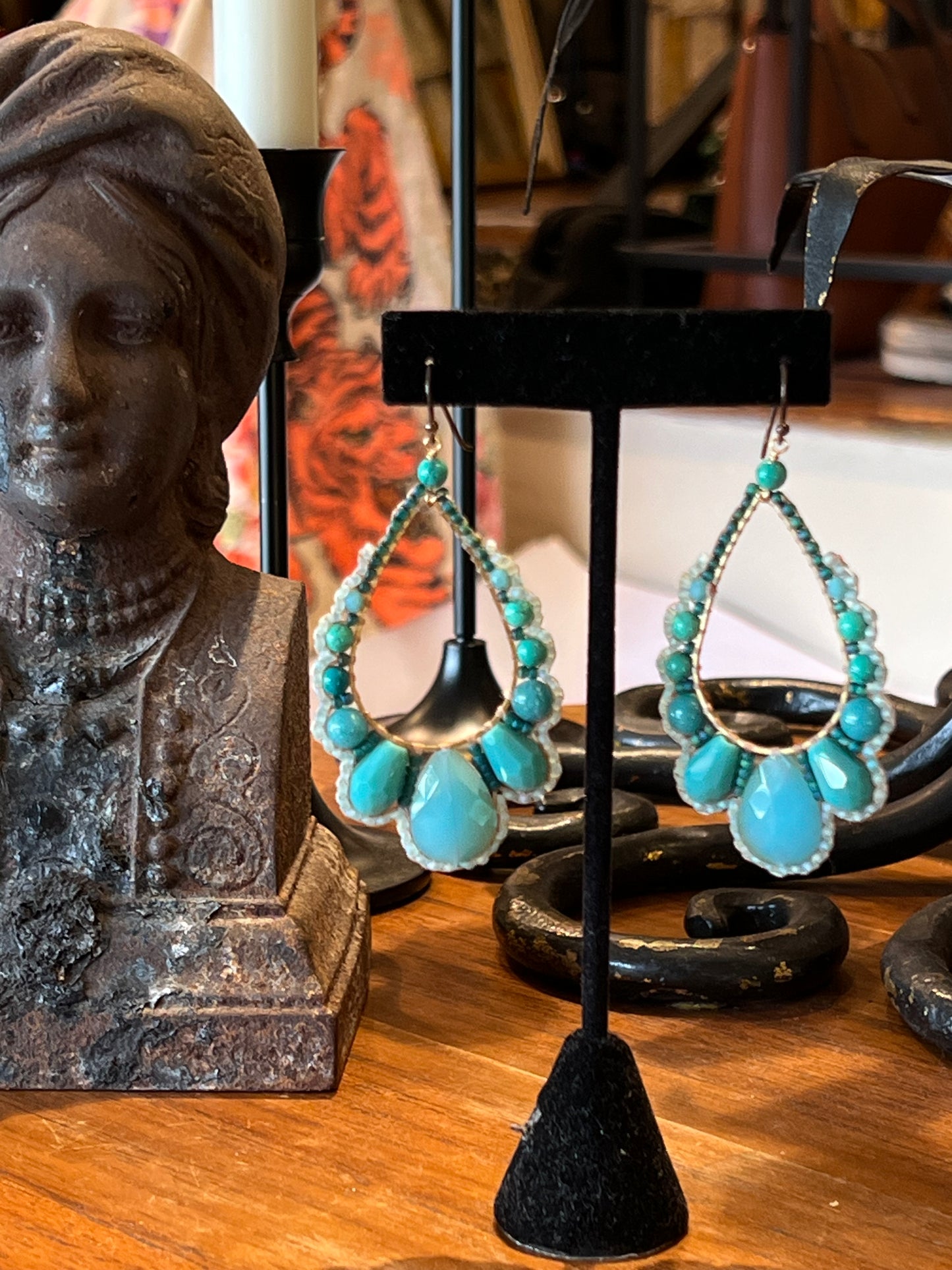 Gypsy Earring in Antique Turquoise