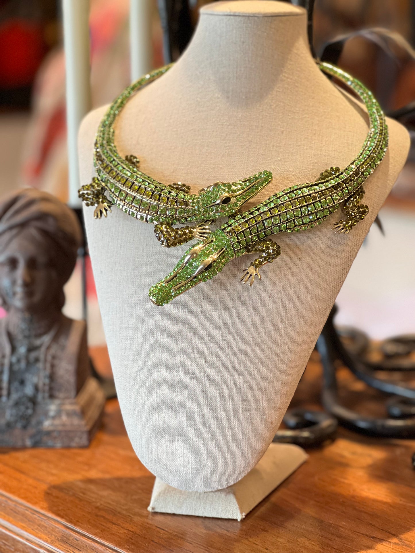 Double Alligator Necklace
