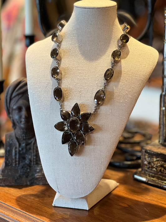 Smoky Topaz Star Flower