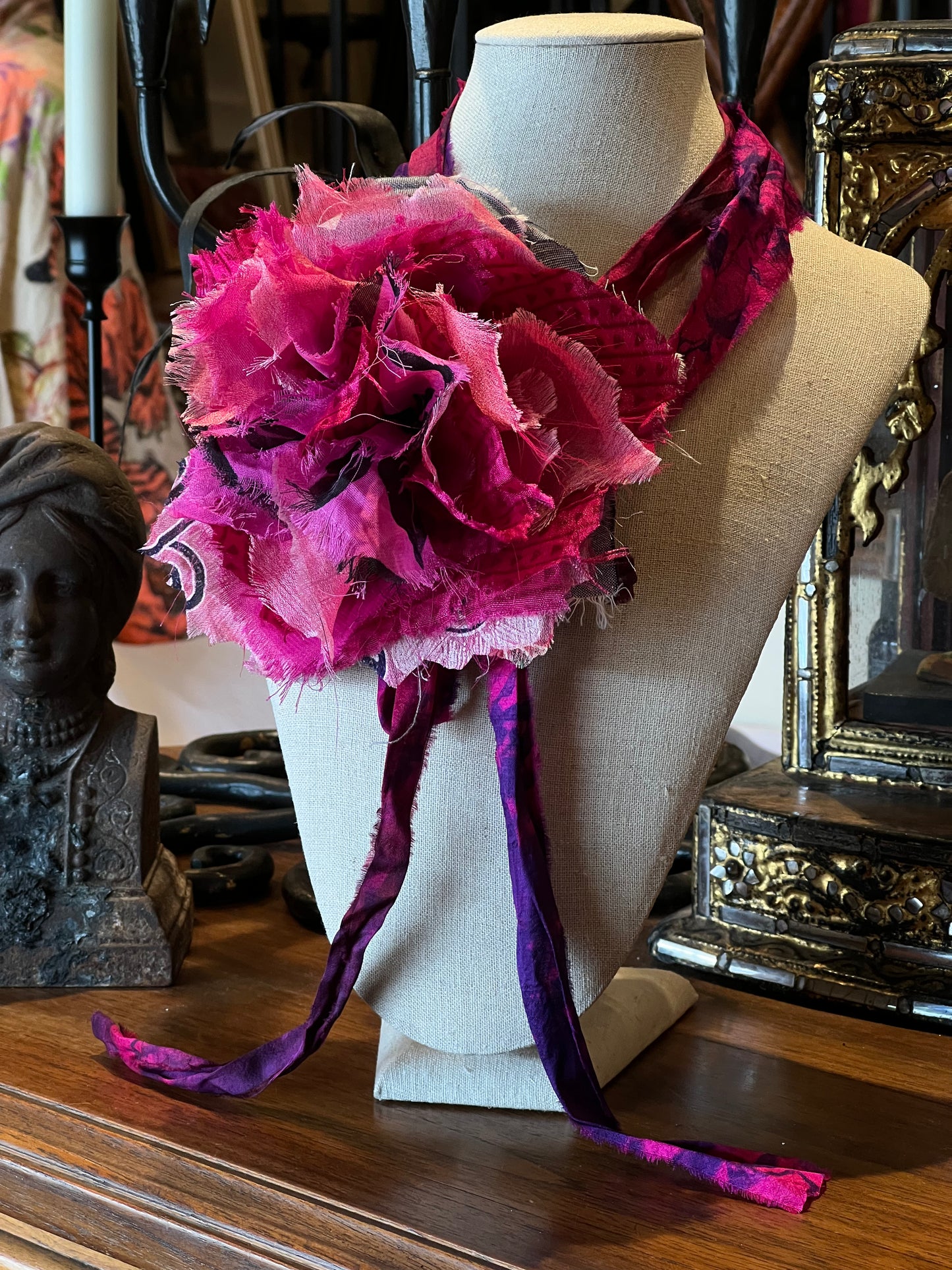 Tattered Rose in Hot Pink Fun