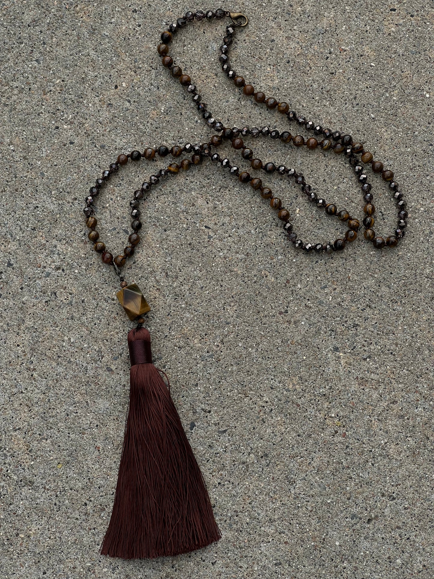Tigers Eye Tassel
