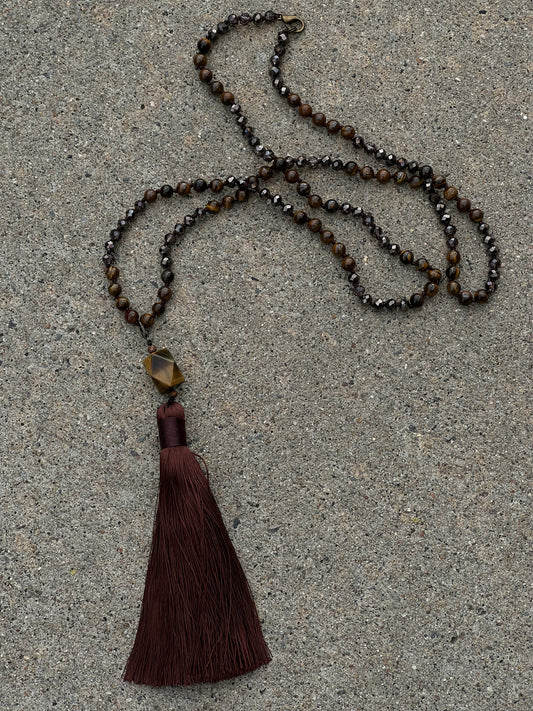 Tigers Eye Tassel