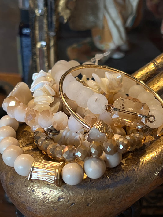 Aspen Agate Bracelet Set