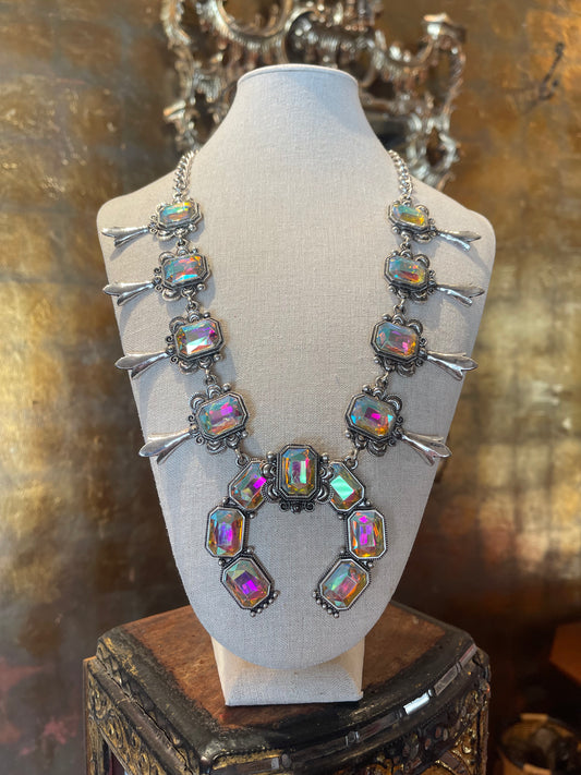 Aurora Superstar Squash Blossom Necklace