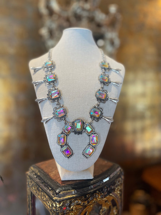 Aurora Superstar Squash Blossom Necklace
