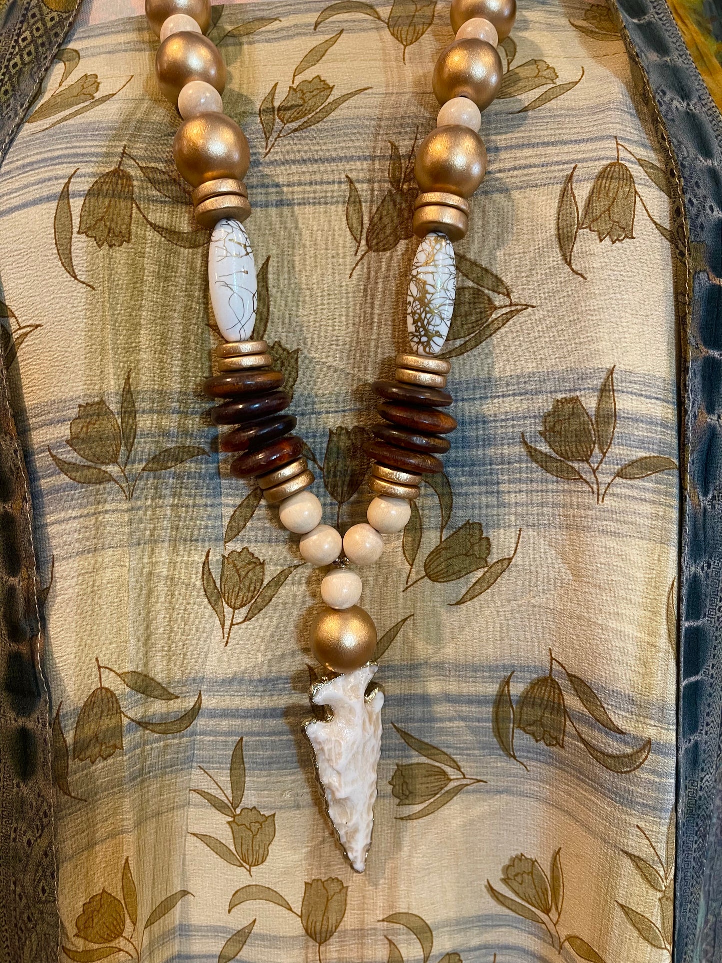 Faux Arrowhead Necklace