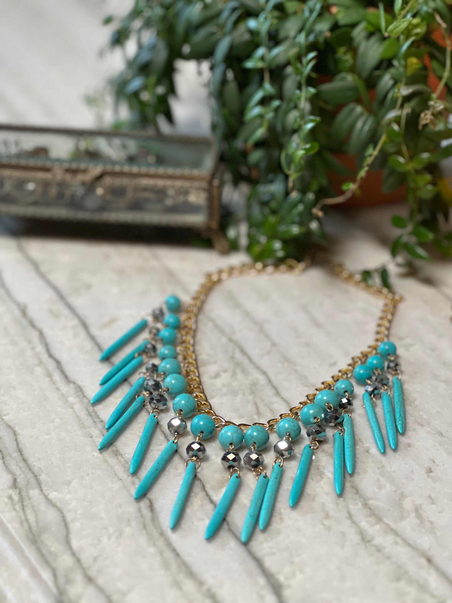 Turquoise Glam Necklace