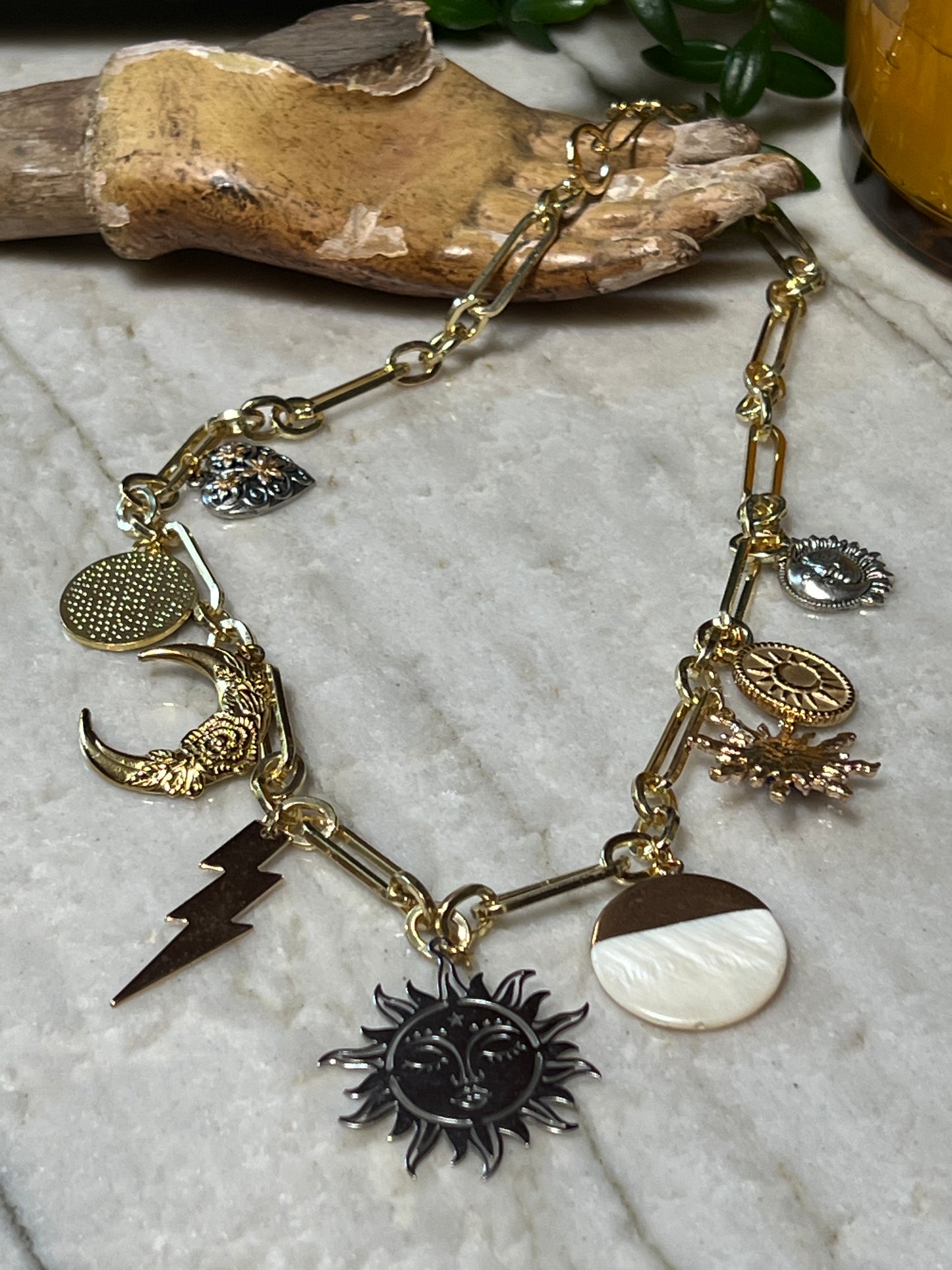 El Sol Charm Necklace