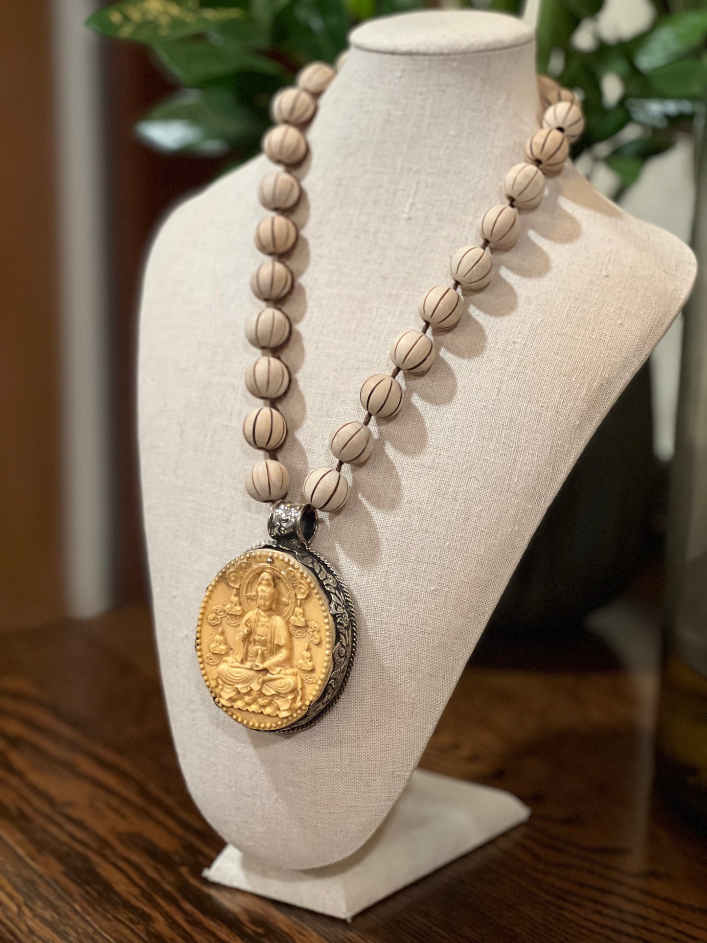 Lotus Moon Necklace 1646